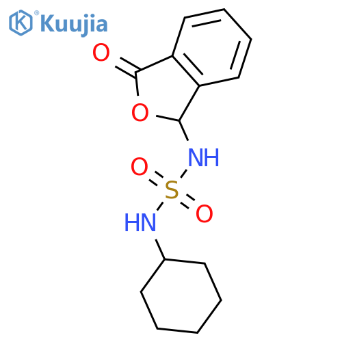 SULFAMIDE, N-CYCLOHEXYL-N'-(1,3-DIHYDRO-3-OXO-1-ISOBENZOFURANYL)- structure