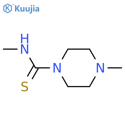 1-Piperazinecarbothioamide,N,4-dimethyl- structure