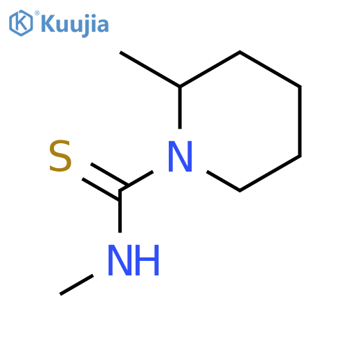 1-Piperidinecarbothioamide, N,2-dimethyl- structure
