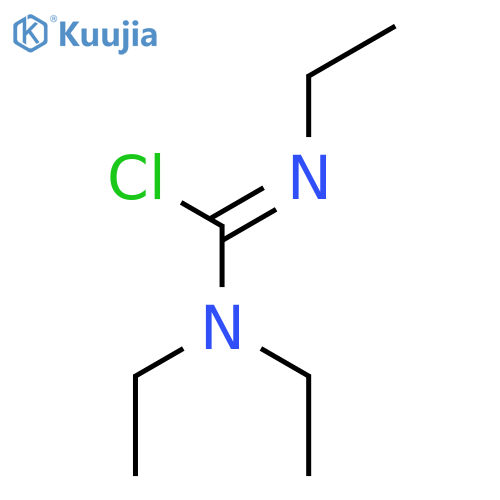 Carbamimidic chloride, triethyl- structure