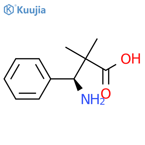 (3S)-3-AMINO-2,2-DIMETHYL-3-PHENYLPROPANOIC ACID structure