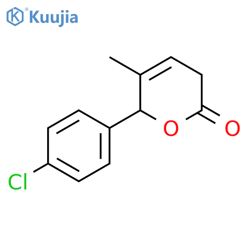 2H-Pyran-2-one, 6-(4-chlorophenyl)-3,6-dihydro-5-methyl- structure