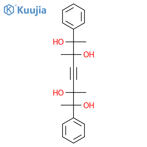 4-Octyne-2,3,6,7-tetrol, 3,6-dimethyl-2,7-diphenyl- structure