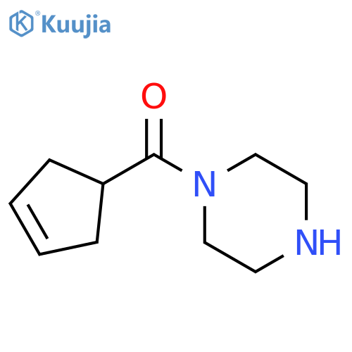 1-(cyclopent-3-ene-1-carbonyl)piperazine structure