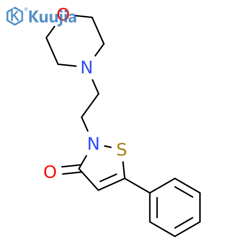 3(2H)-Isothiazolone, 2-[2-(4-morpholinyl)ethyl]-5-phenyl- structure