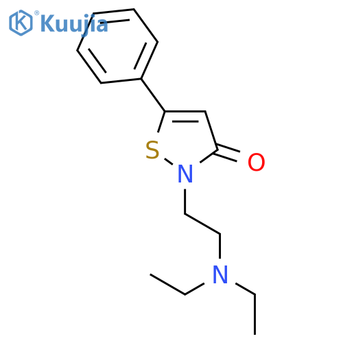 3(2H)-Isothiazolone, 2-[2-(diethylamino)ethyl]-5-phenyl- structure