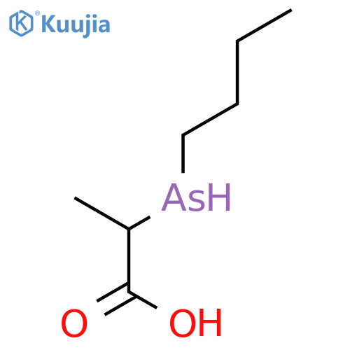 PROPANOIC ACID, 2-(BUTYLARSINO)- structure