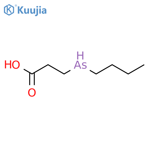 PROPANOIC ACID, 3-(BUTYLARSINO)- structure