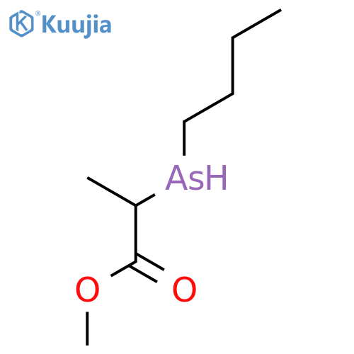 PROPANOIC ACID, 2-(BUTYLARSINO)-, METHYL ESTER structure