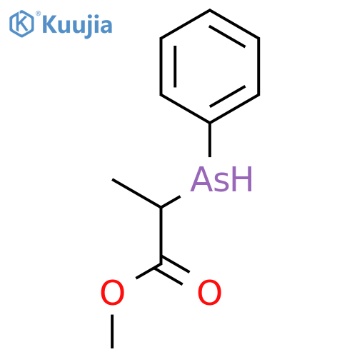 PROPANOIC ACID, 2-(PHENYLARSINO)-, METHYL ESTER structure