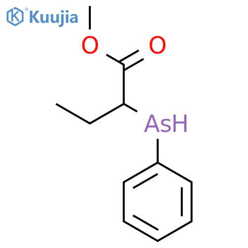 Butanoic acid, 2-(phenylarsino)-, methyl ester structure