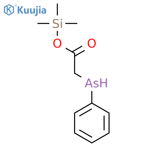 Acetic acid, (phenylarsino)-, trimethylsilyl ester structure