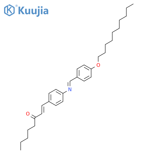 1-{4-[(E)-{[4-(Decyloxy)phenyl]methylidene}amino]phenyl}oct-1-en-3-one structure