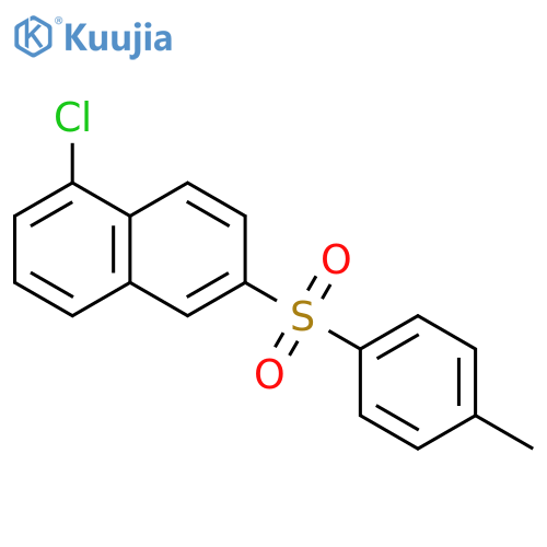 Naphthalene, 1-chloro-6-[(4-methylphenyl)sulfonyl]- structure