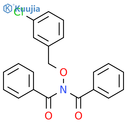 BENZAMIDE, N-BENZOYL-N-[(3-CHLOROPHENYL)METHOXY]- structure
