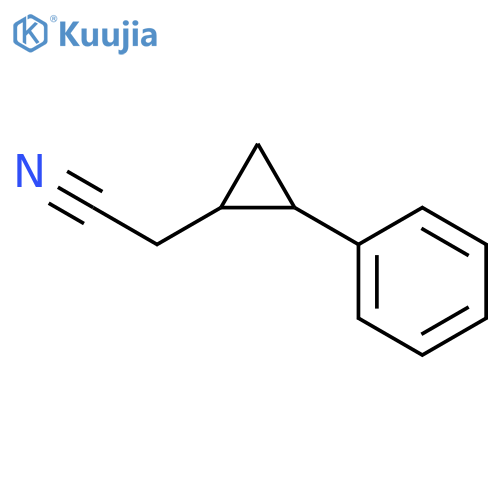 2-(2-phenylcyclopropyl)acetonitrile structure