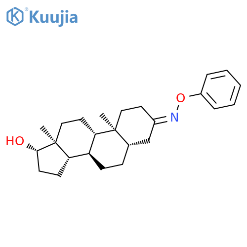 Androstan-3-one, 17-hydroxy-, O-phenyloxime, (5a,17b)- structure
