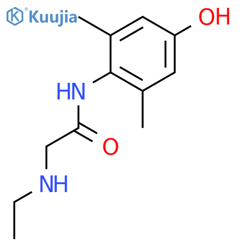 Acetamide, 2-(ethylamino)-N-(4-hydroxy-2,6-dimethylphenyl)- structure
