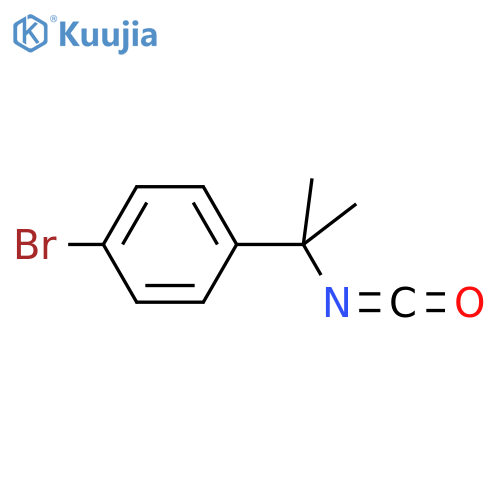 1-bromo-4-(2-isocyanatopropan-2-yl)benzene structure