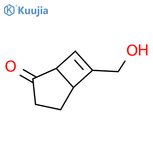 BICYCLO[3.2.0]HEPT-6-EN-2-ONE, 6-(HYDROXYMETHYL)- structure