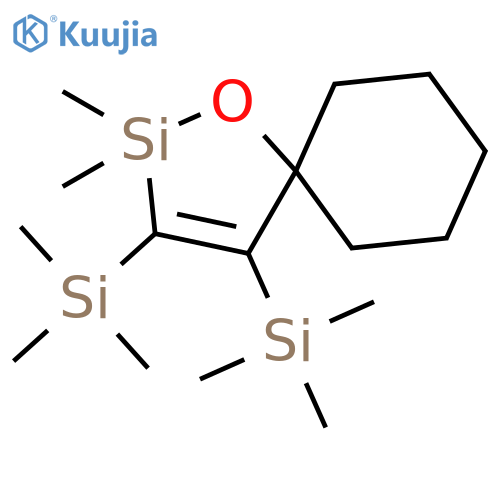 1-OXA-2-SILASPIRO[4.5]DEC-3-ENE, 2,2-DIMETHYL-3,4-BIS(TRIMETHYLSILYL)- structure