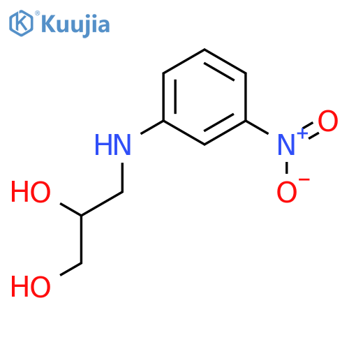 3-(3-Nitroanilino)propane-1,2-diol structure