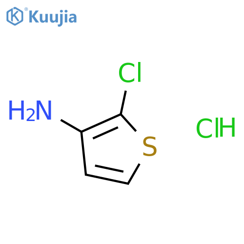 2-chlorothiophen-3-amine hydrochloride structure