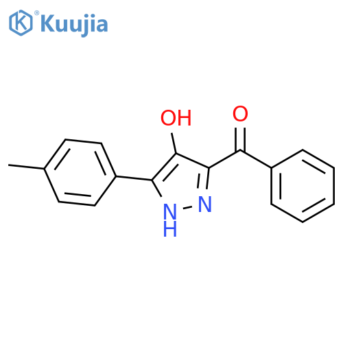 Methanone, [4-hydroxy-5-(4-methylphenyl)-1H-pyrazol-3-yl]phenyl- structure