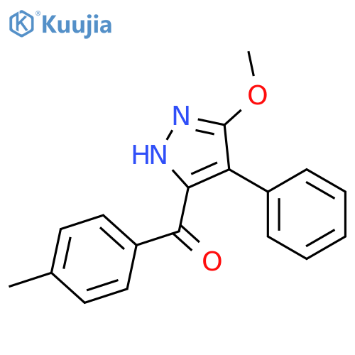 METHANONE, (5-METHOXY-4-PHENYL-1H-PYRAZOL-3-YL)(4-METHYLPHENYL)- structure