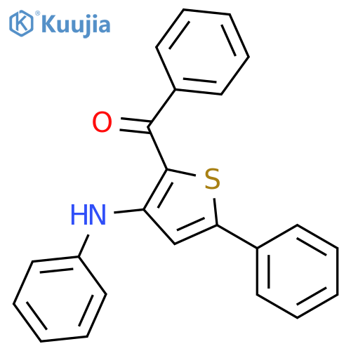 METHANONE, PHENYL[5-PHENYL-3-(PHENYLAMINO)-2-THIENYL]- structure