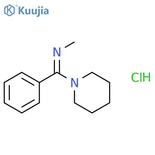 Methanamine,N-(phenyl-1-piperidinylmethylene)-, hydrochloride (1:1) structure