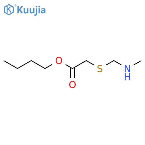 Acetic acid, [[(methylamino)methyl]thio]-, butyl ester structure