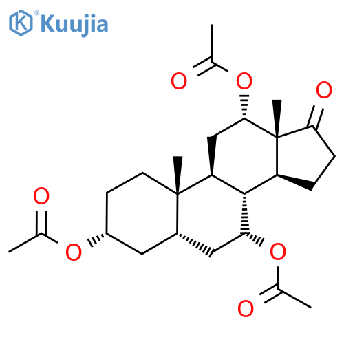 Androstan-17-one, 3,7,12-tris(acetyloxy)-, (3alpha,5beta,7alpha,12alpha)- structure