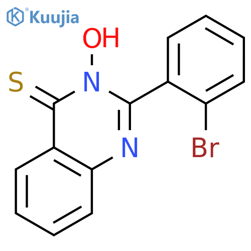 4(3H)-Quinazolinethione, 2-(2-bromophenyl)-3-hydroxy- structure