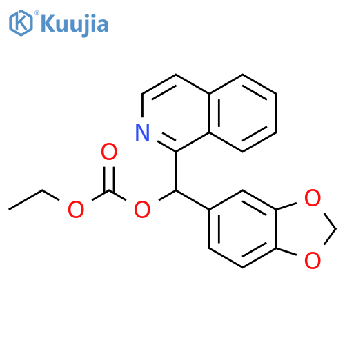 Carbonic acid, 1,3-benzodioxol-5-yl-1-isoquinolinylmethyl ethyl ester structure