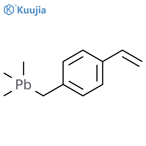 Plumbane, [(4-ethenylphenyl)methyl]trimethyl- structure
