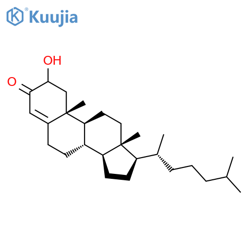 CHOLEST-4-EN-3-ONE, 2-HYDROXY- structure