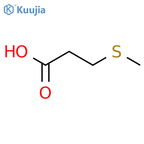 3-(Methylthio)propionic acid structure
