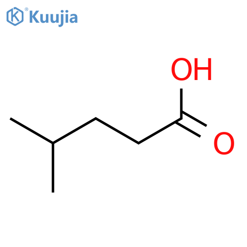 4-Methylpentanoic acid structure