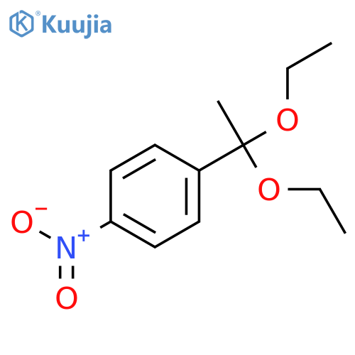 Benzene, 1-(1,1-diethoxyethyl)-4-nitro- structure