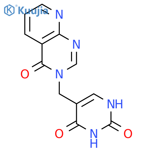 2,4(1H,3H)-Pyrimidinedione,5-[(4-oxopyrido[2,3-d]pyrimidin-3(4H)-yl)methyl]- structure