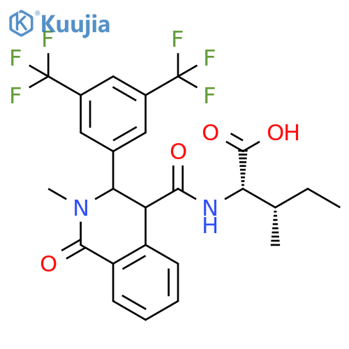 Isoleucine,N-[[3-[3,5-bis(trifluoromethyl)phenyl]-1,2,3,4-tetrahydro-2-methyl-1-oxo-4-isoquinolinyl]carbonyl]- structure