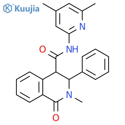 4-Isoquinolinecarboxamide,N-(4,6-dimethyl-2-pyridinyl)-1,2,3,4-tetrahydro-2-methyl-1-oxo-3-phenyl- structure