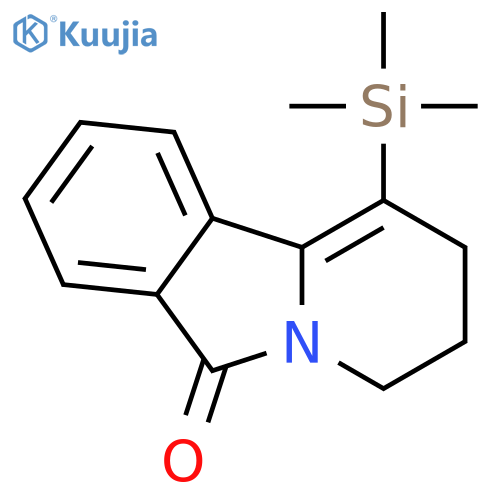 Pyrido[2,1-a]isoindol-6(2H)-one, 3,4-dihydro-1-(trimethylsilyl)- structure
