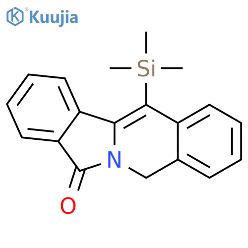 Isoindolo[2,1-b]isoquinolin-7(5H)-one, 12-(trimethylsilyl)- structure