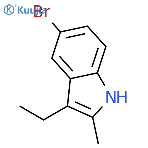 1H-Indole, 5-bromo-3-ethyl-2-methyl- structure