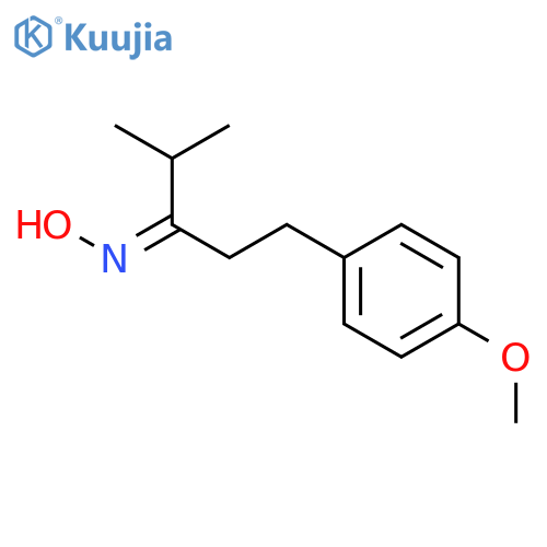 3-Pentanone, 1-(4-methoxyphenyl)-4-methyl-, oxime, (3E)- structure