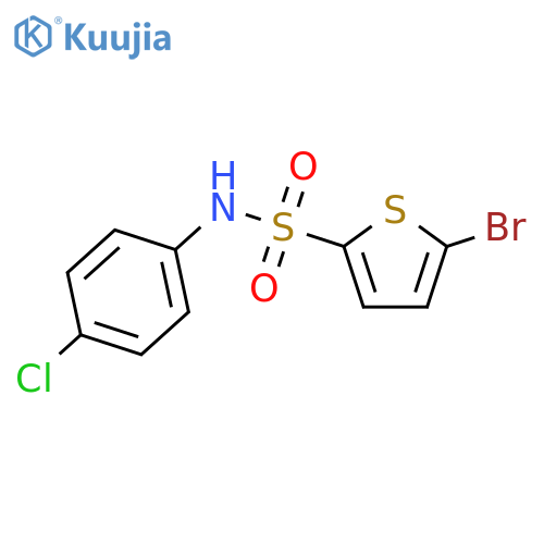 2-Thiophenesulfonamide, 5-bromo-N-(4-chlorophenyl)- structure