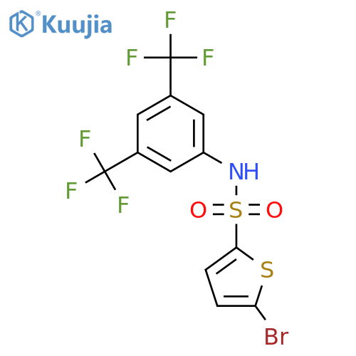 2-Thiophenesulfonamide, N-[3,5-bis(trifluoromethyl)phenyl]-5-bromo- structure