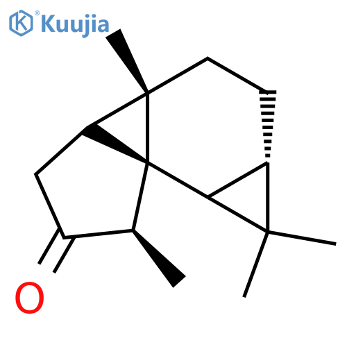 (6aR,1aS)-1,1aα,2,3,3a,3b,4,6b-Octahydro-1,1,3aα,6α-tetramethylcyclopenta[2,3]cyclopropa[1,2-a]cyclopropa[c]benzene-5(6H)-one structure